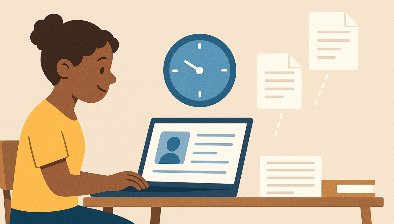 An early childhood educator saving time with AI